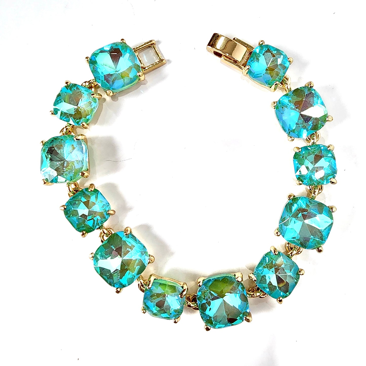 The Diaz- Square Gemstone Bracelet