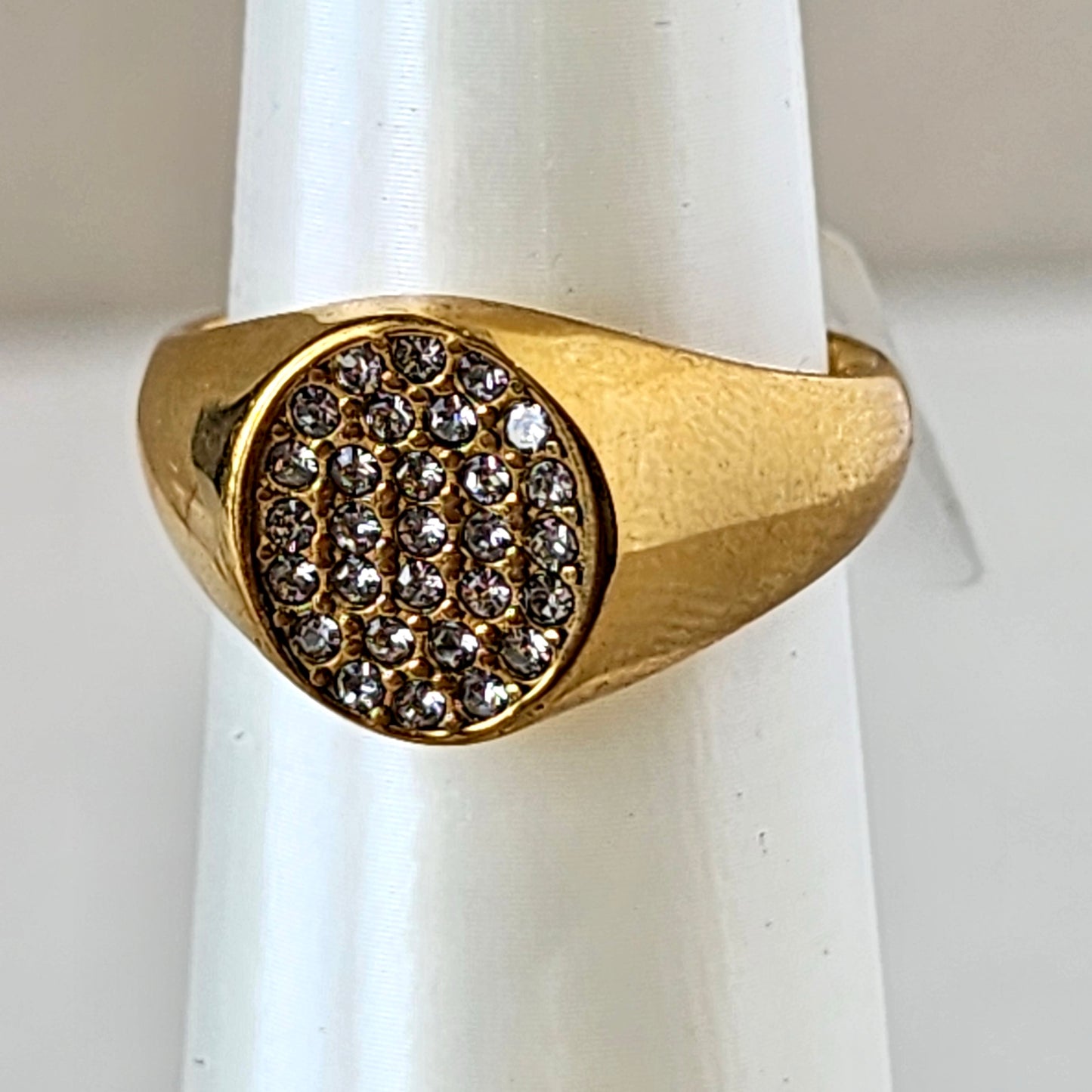 Pave’ Signet Ring