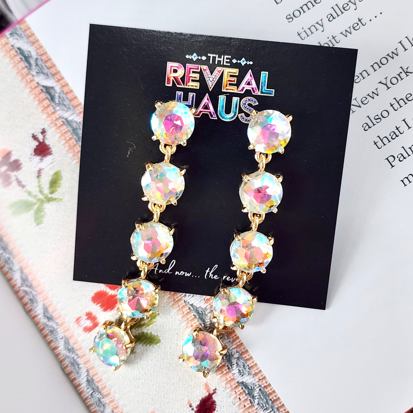 The Celeste AB Drops Earrings