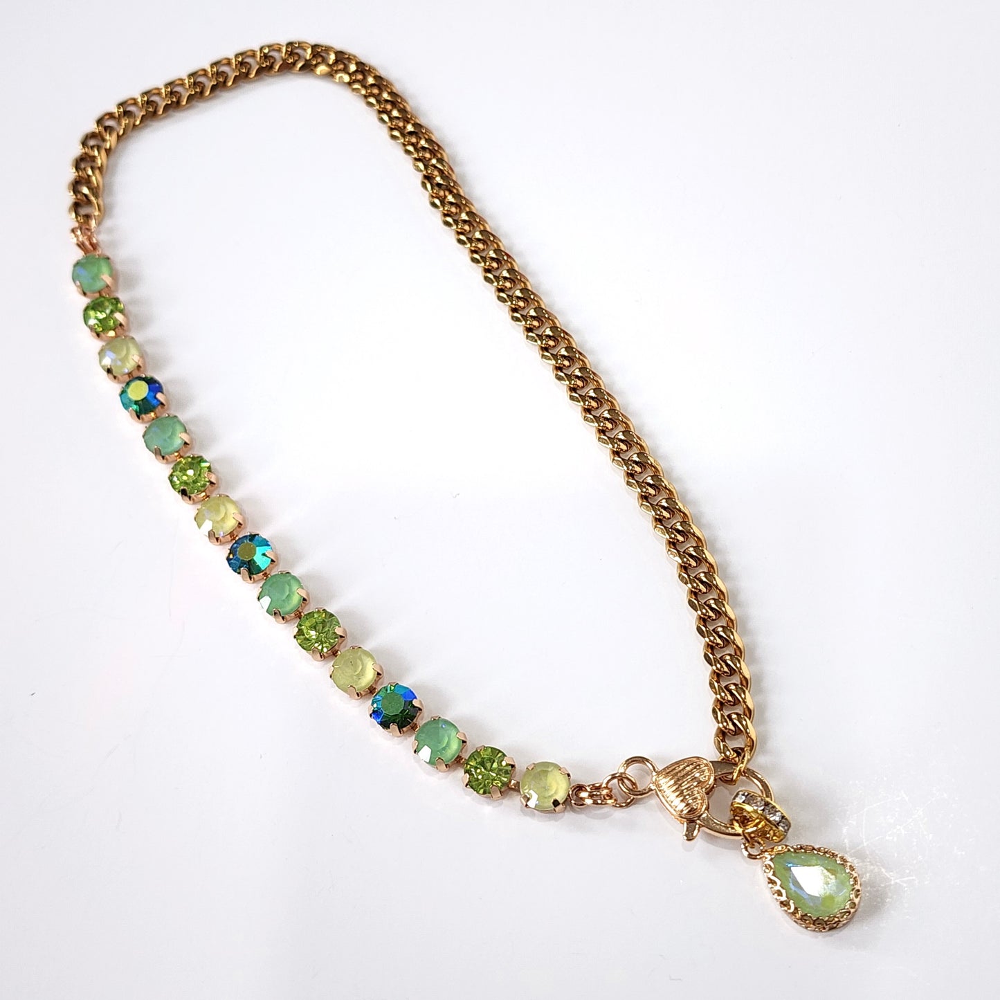 Sea-glass Crystal Necklace