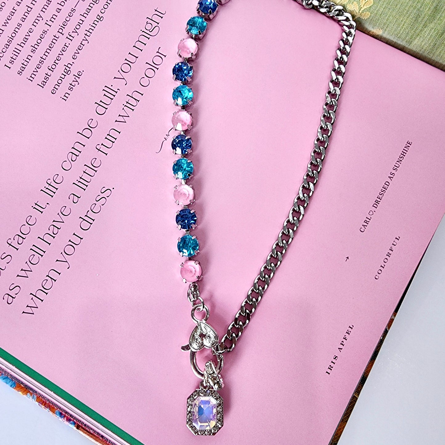 Cotton Candy Sparkle Necklace
