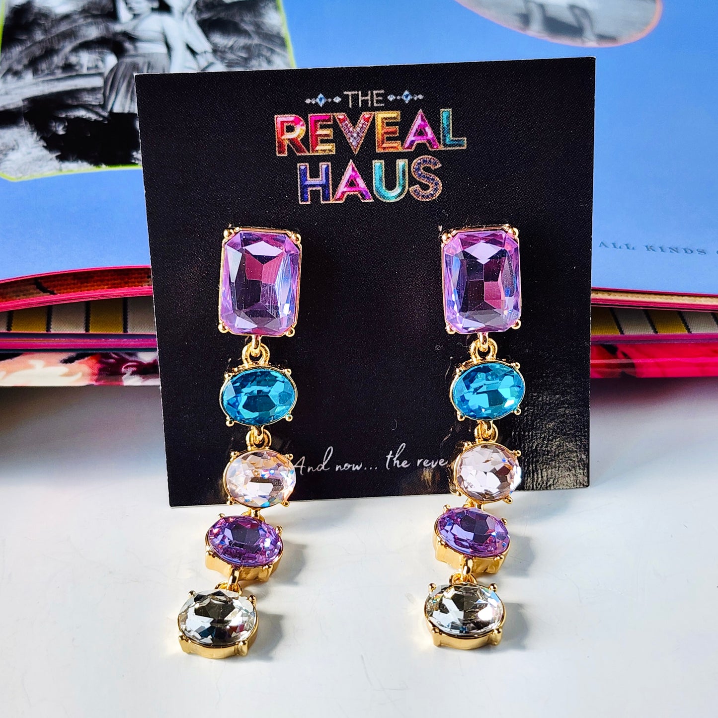 The Natalie Crystal Drop Earrings