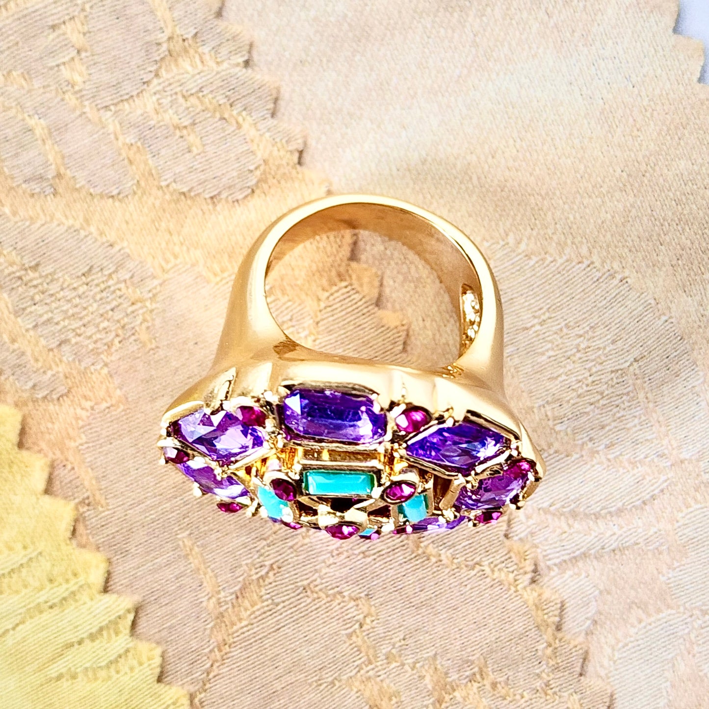 The Violet Mosaic Ring
