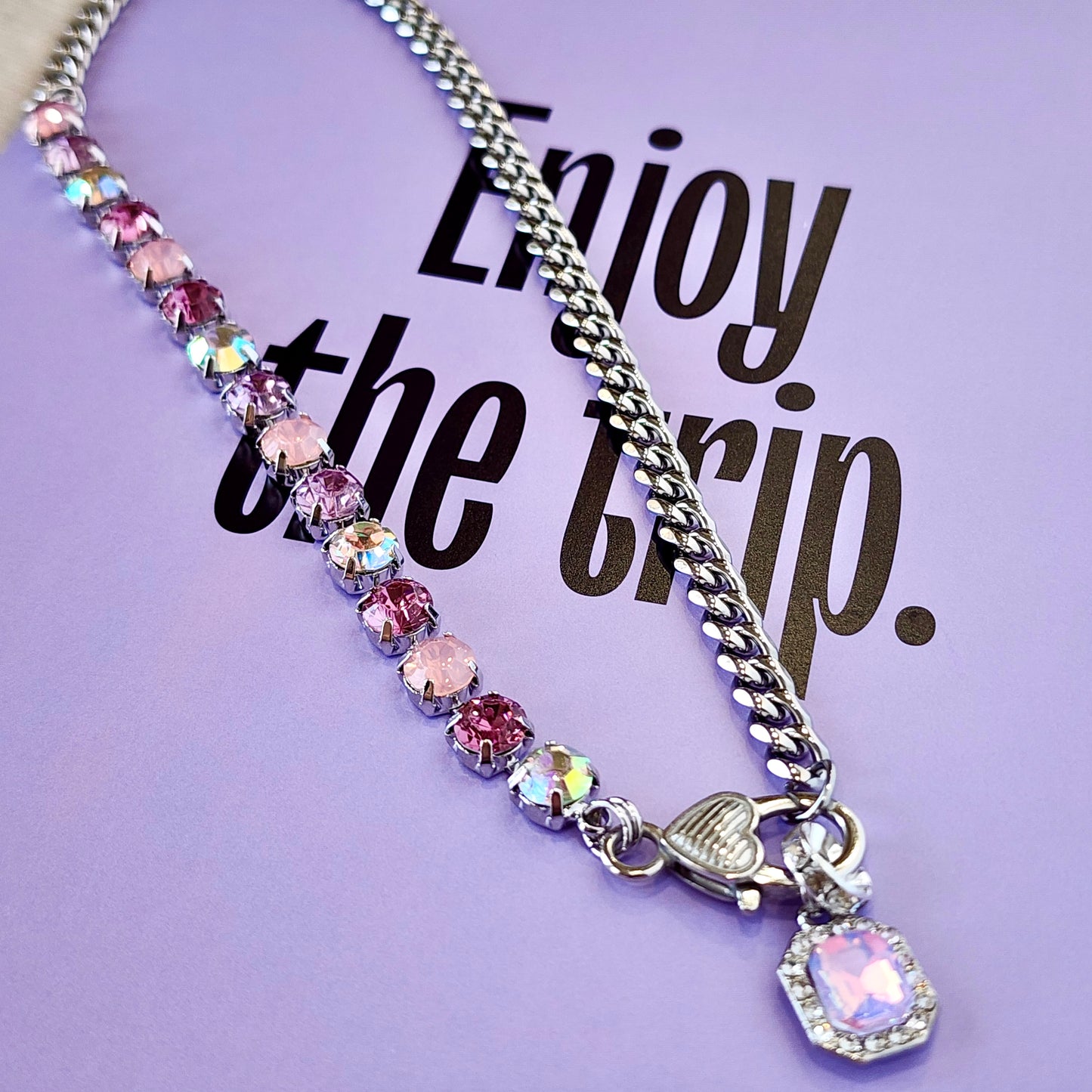 The Lavender Haze Crystal Necklace
