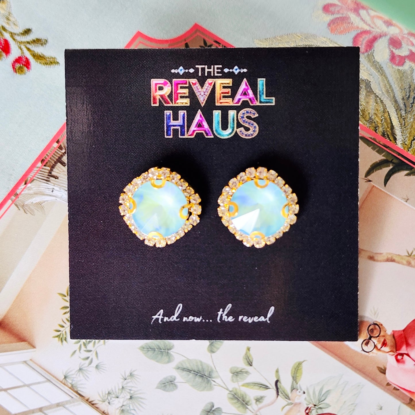 Summer Sky Crystal Earrings