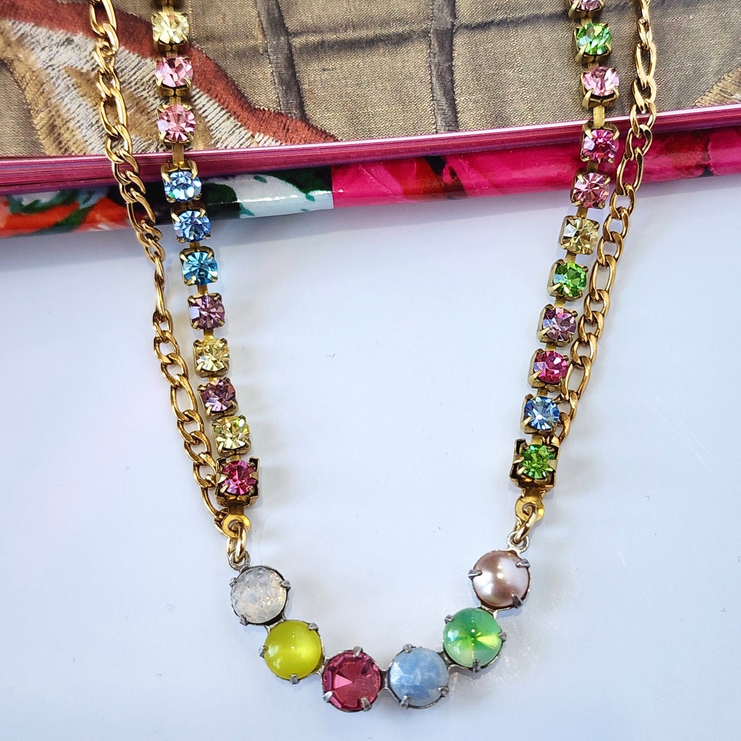 The Muse Carousel Crystal Necklace