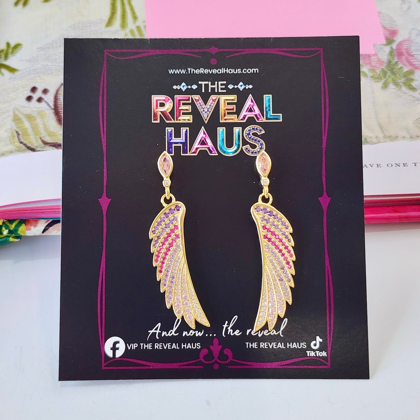 Wing of an Angel Sterling Gold Vermeil Earrings