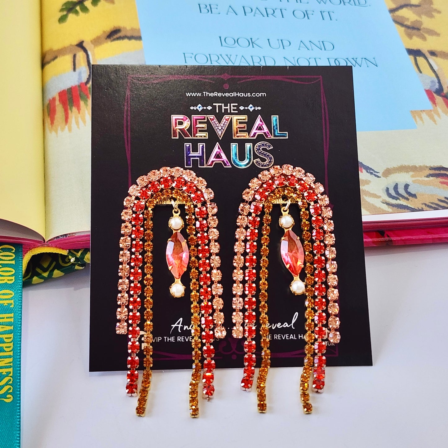 The Muse- Sunset Glamour Earrings