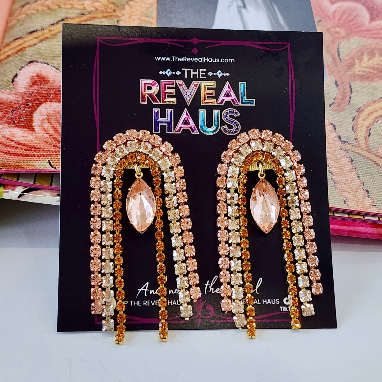Marquee Crystal Earrings The Muse Collection