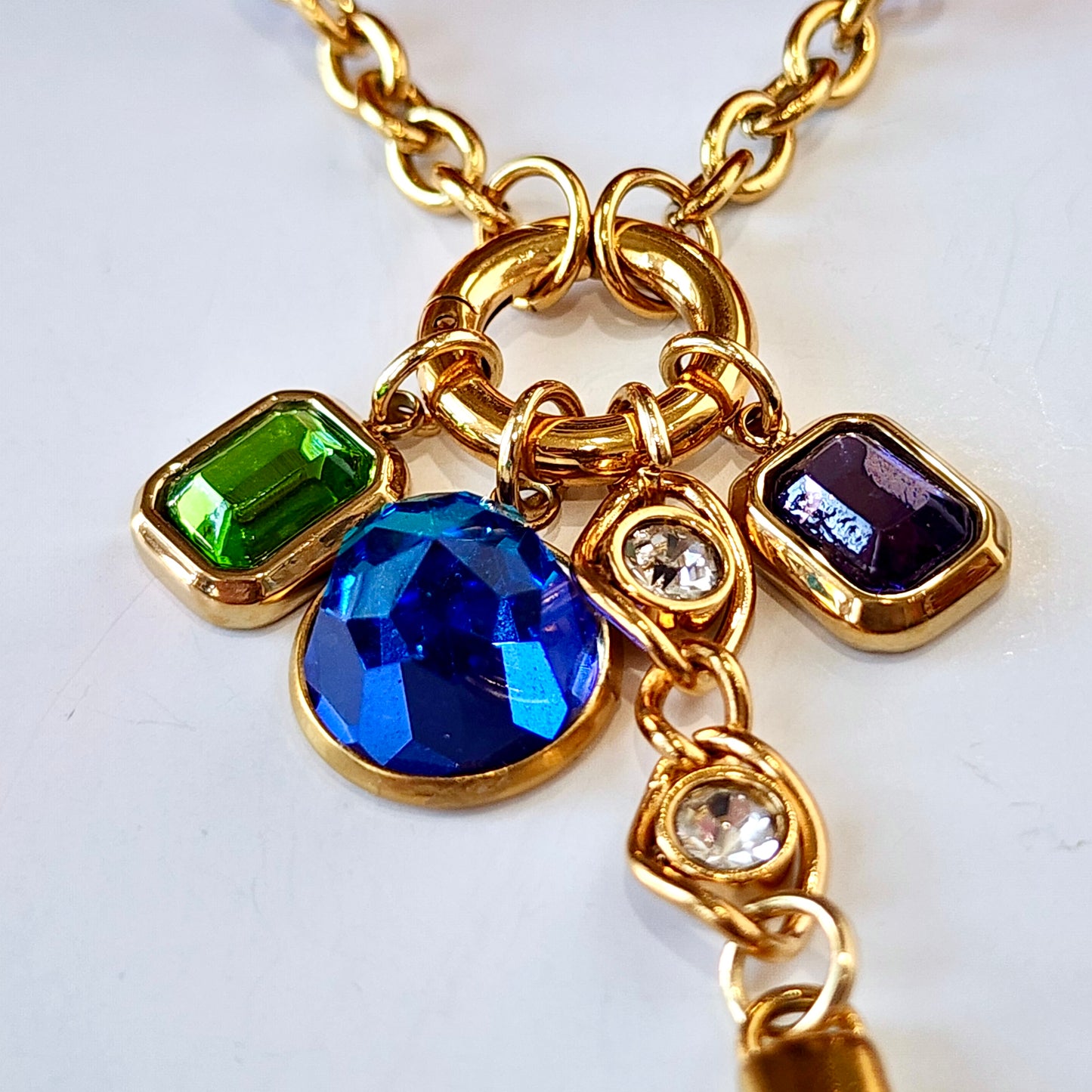 The Rock On Crystal Charm Necklace
