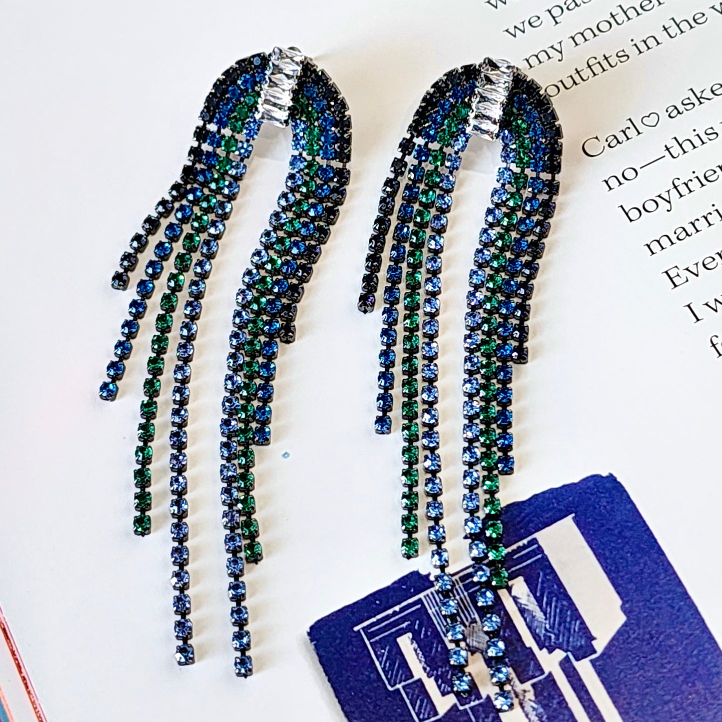 Electric Avenue Crystal Earrings The Muse Collection