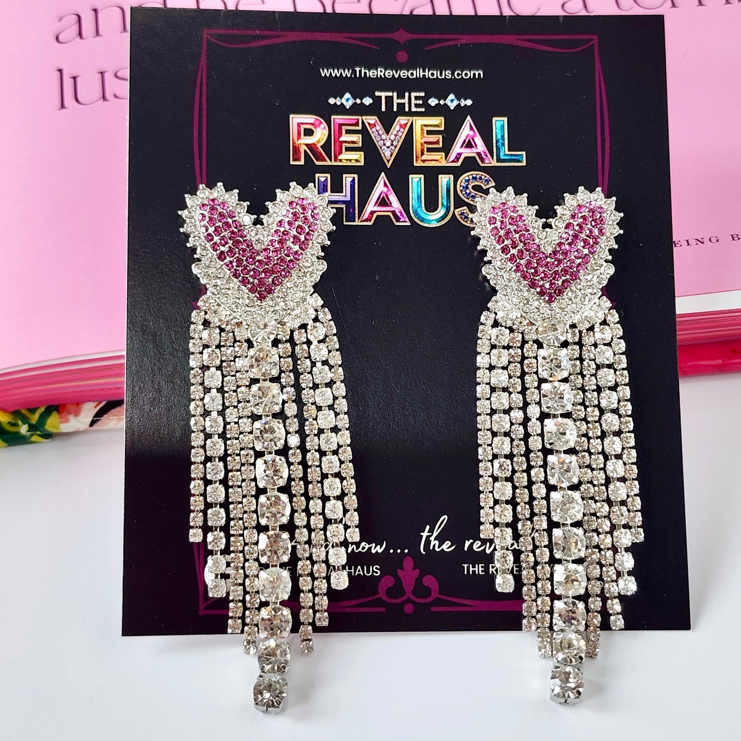 Heartbreaker Cascade Crystal Earrings
