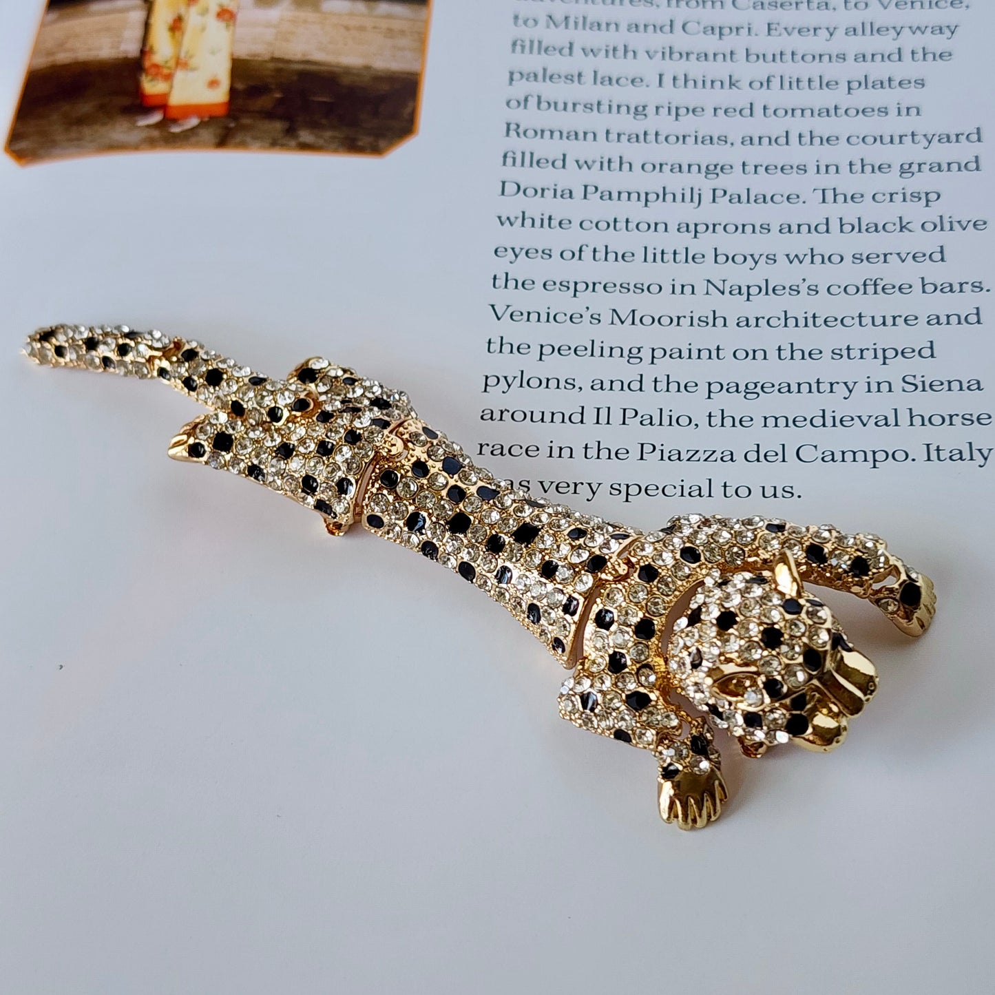 The Starlight Leopard Brooch