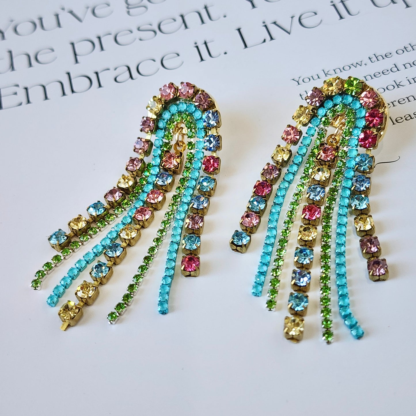 Carousel Crystal Earrings The Muse Collection