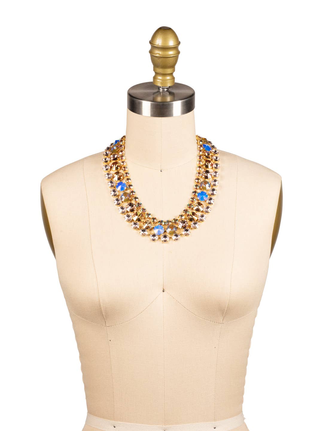 Penelope Sorrelli Layered Statement Crystal Gems Necklace