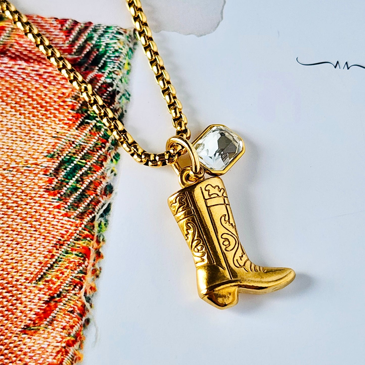 Rhinestone Cowgirl Crystal Necklace