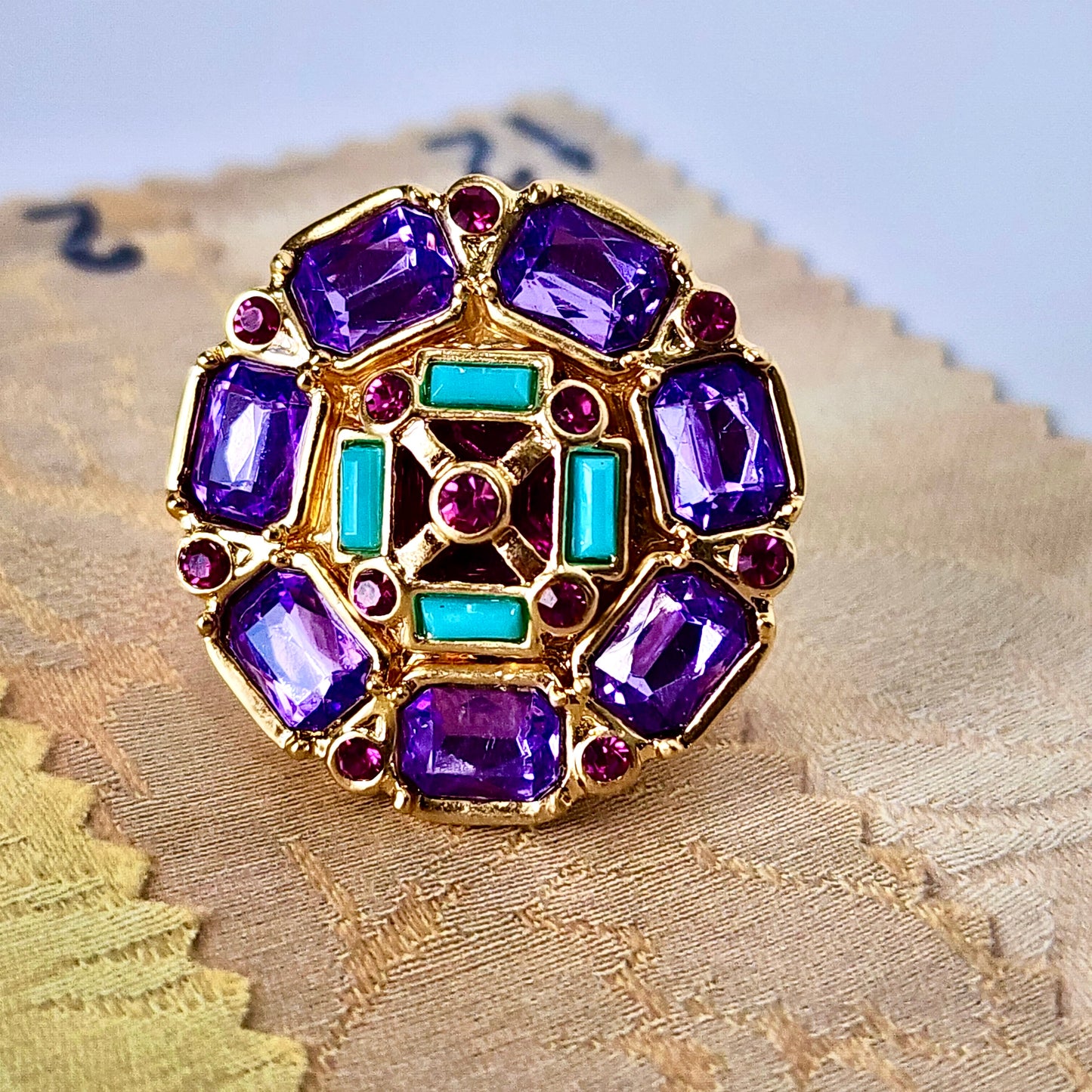 The Violet Mosaic Ring