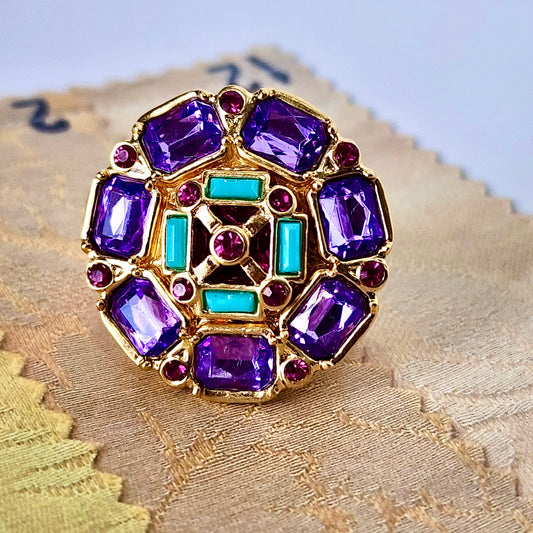 The Violet Mosaic Ring