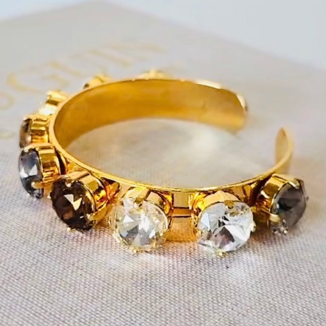 The Sable Crystal Cuff Bracelet