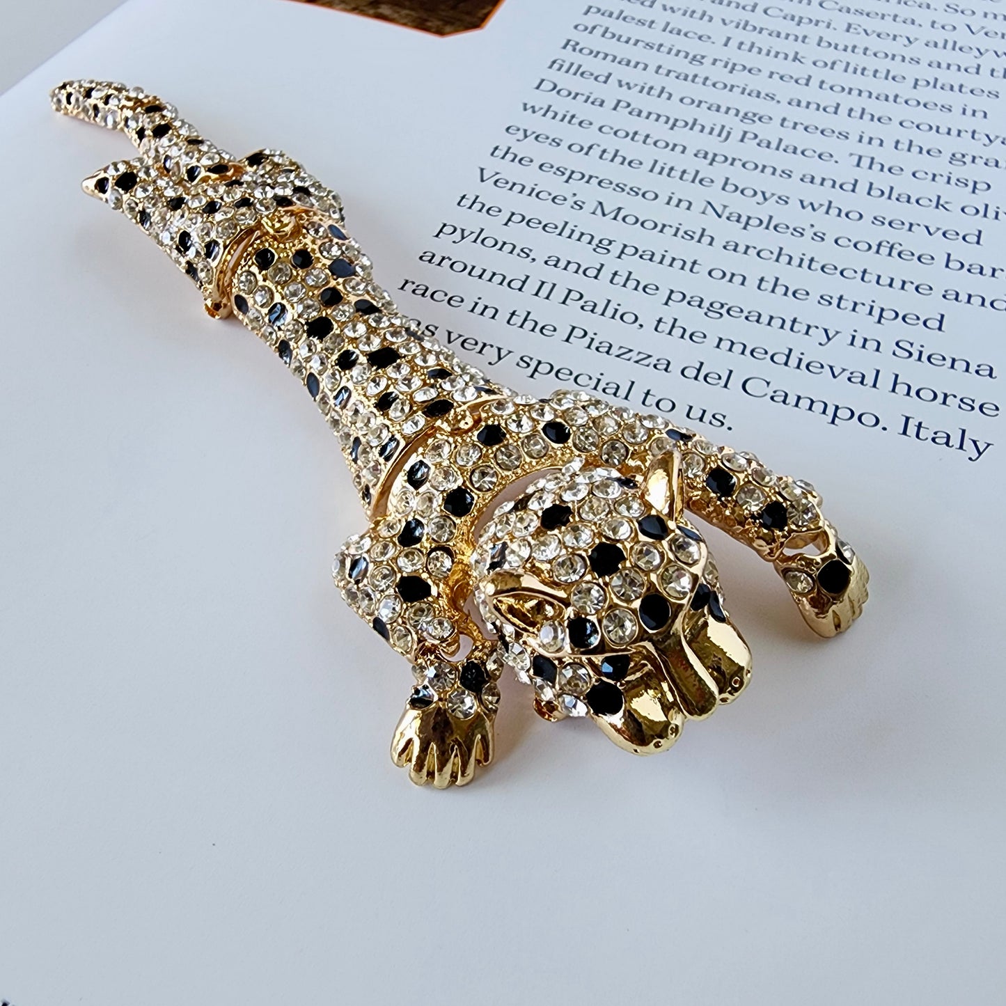 The Starlight Leopard Brooch