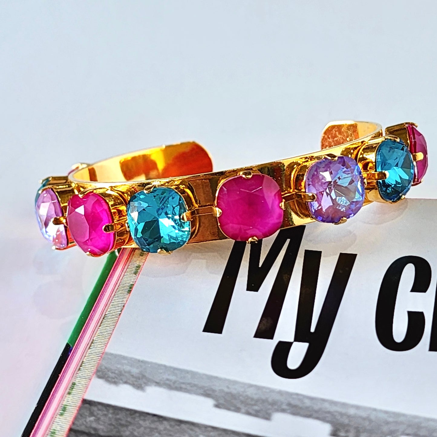 Candy Coated Cuff Bracelet