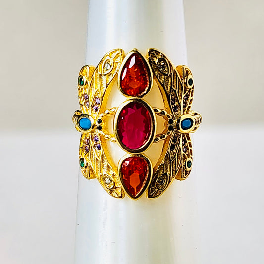 The Meeting Point- Sterling Gold Vermeil Ring
