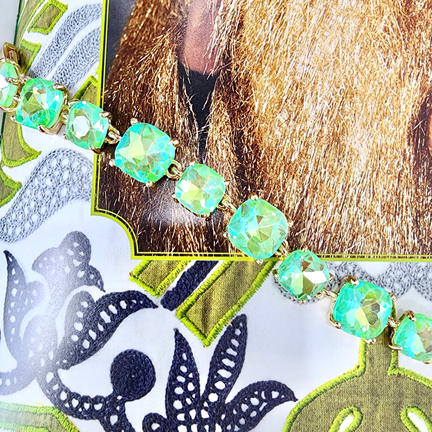 The Parton Gemstone Bracelet Square