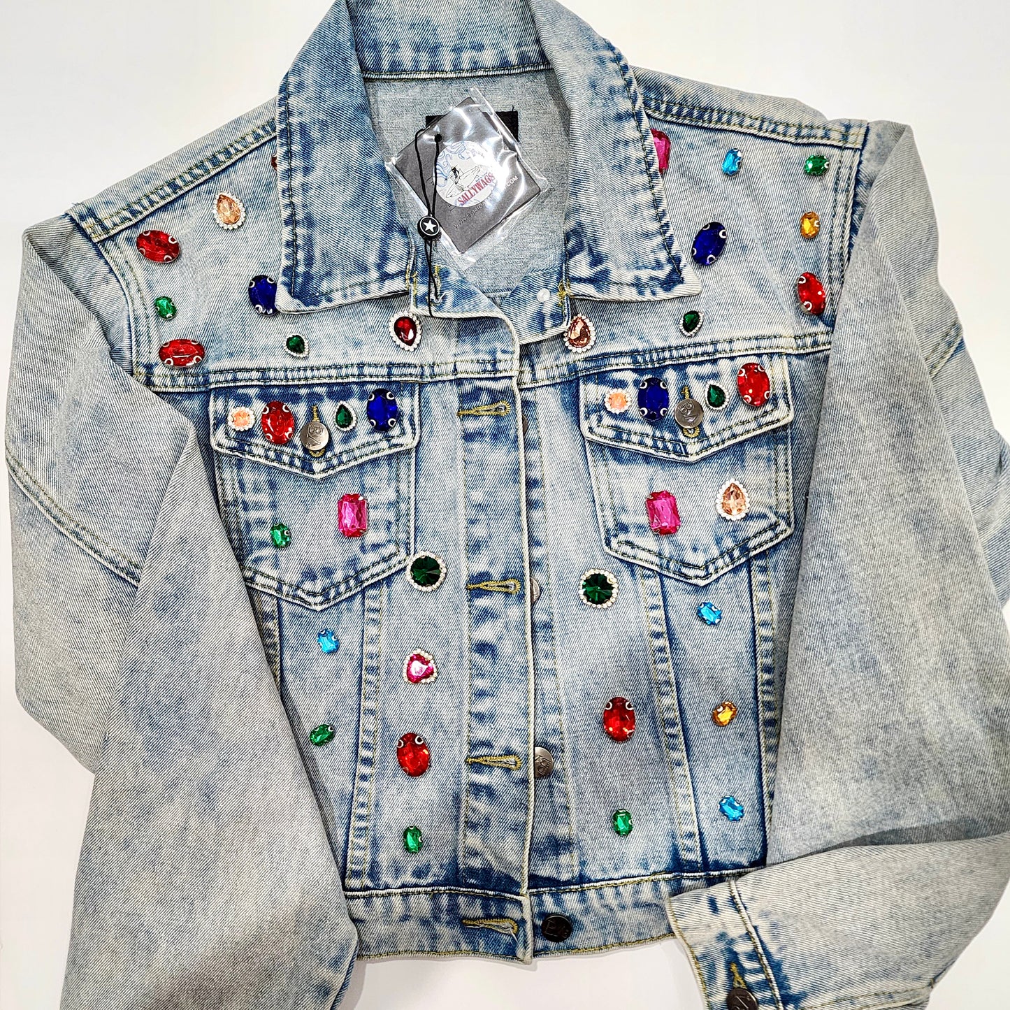 Gemmed Jeweled Levi Jacket