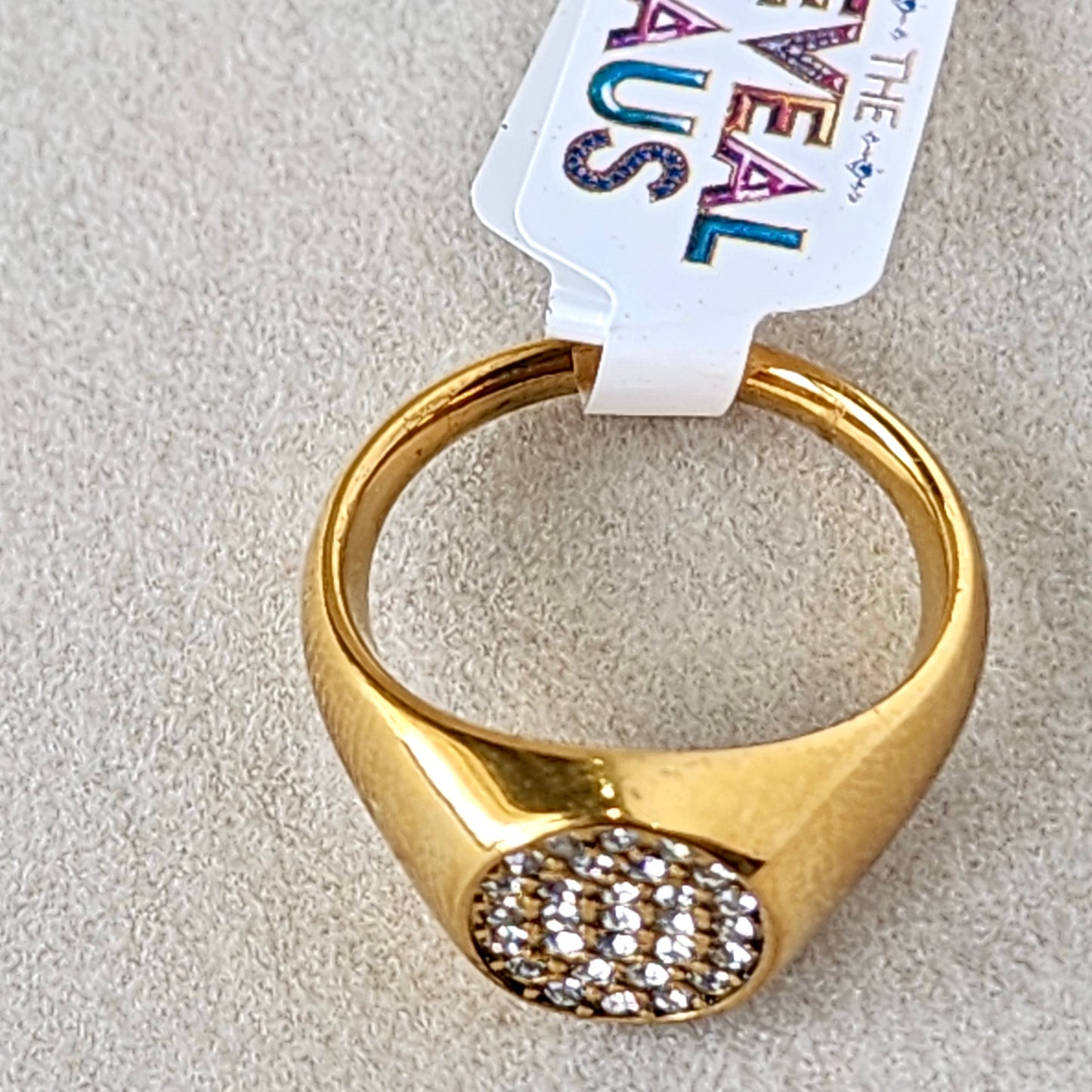 Pave’ Signet Ring