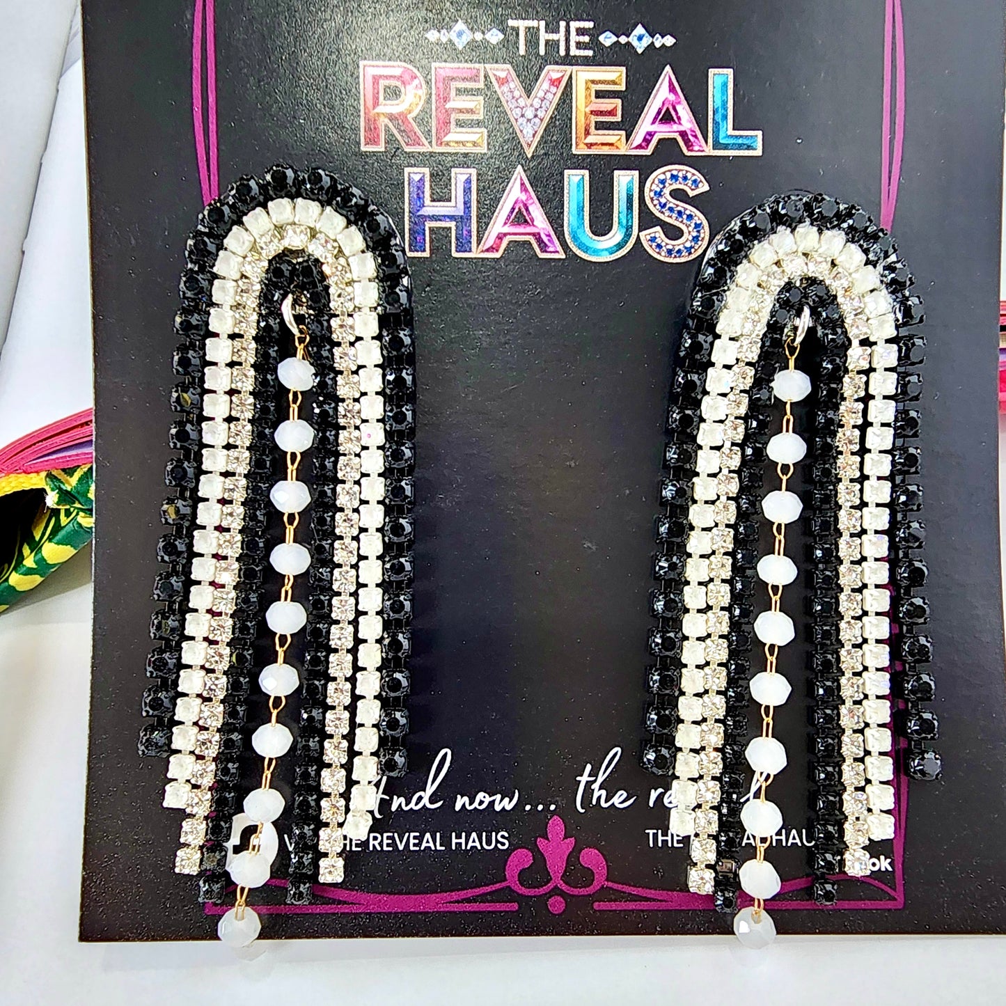 The Muse- Noir Crystal Earrings
