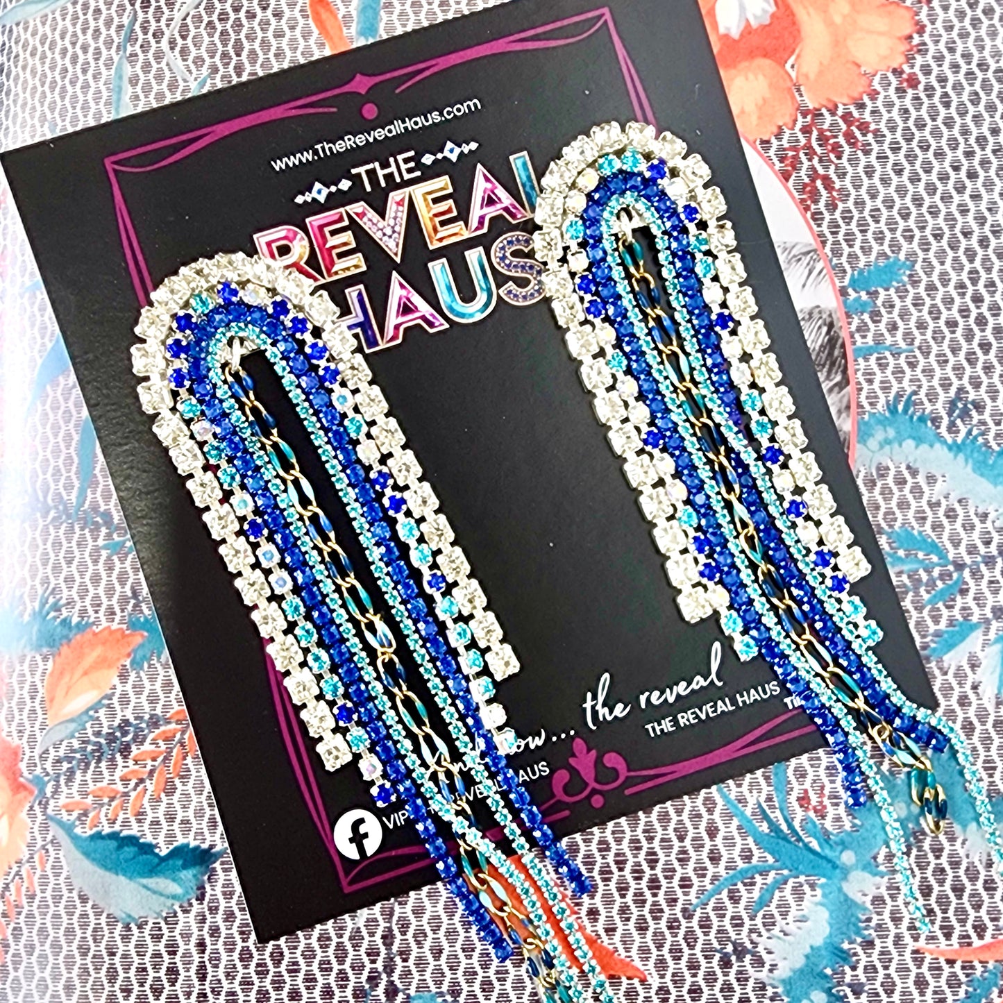 Ocean Drive Crystal Earrings The Muse Collection