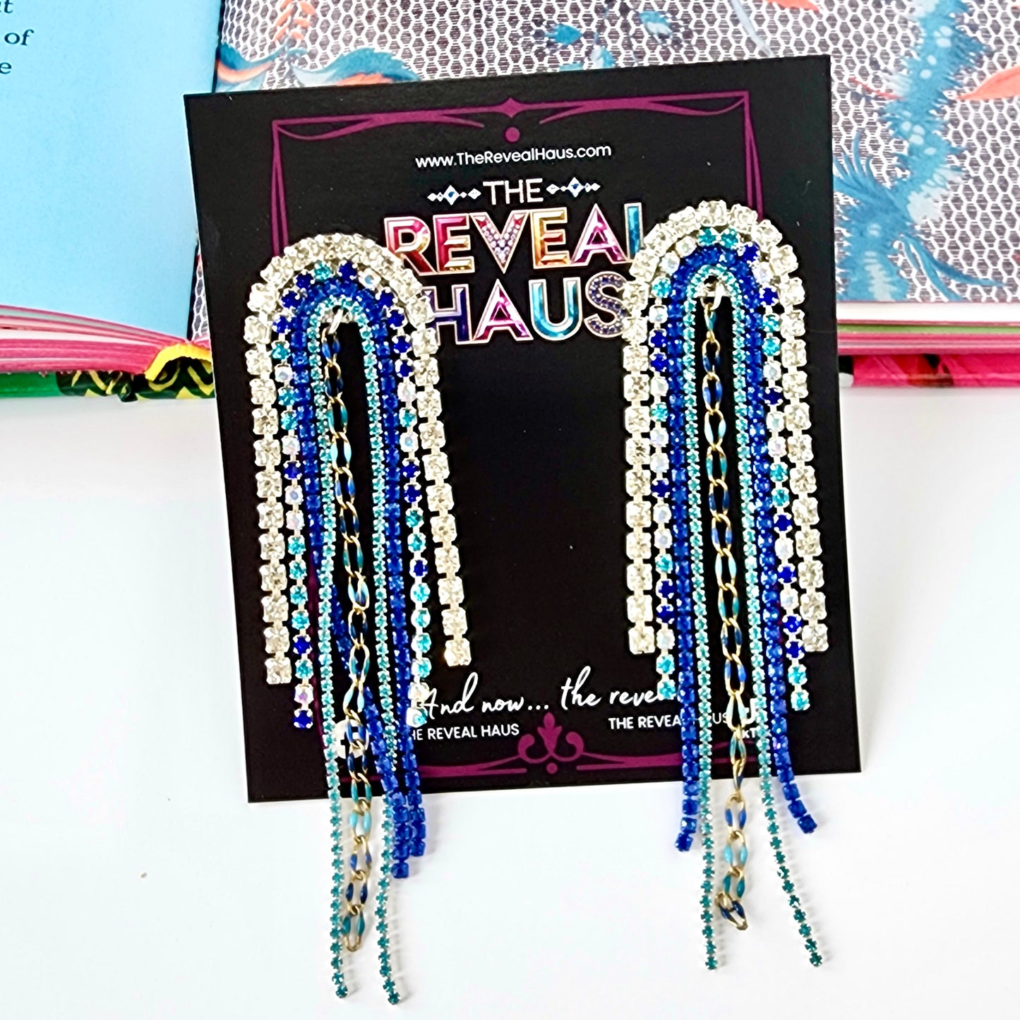Ocean Drive Crystal Earrings The Muse Collection