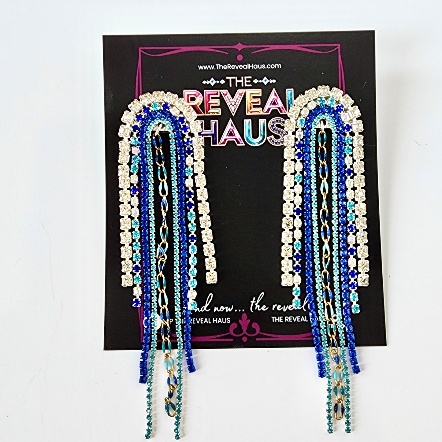 Ocean Drive Crystal Earrings The Muse Collection
