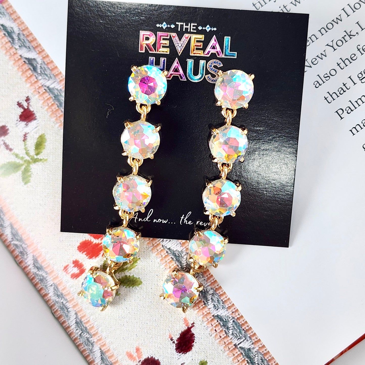 The Celeste AB Drops Earrings