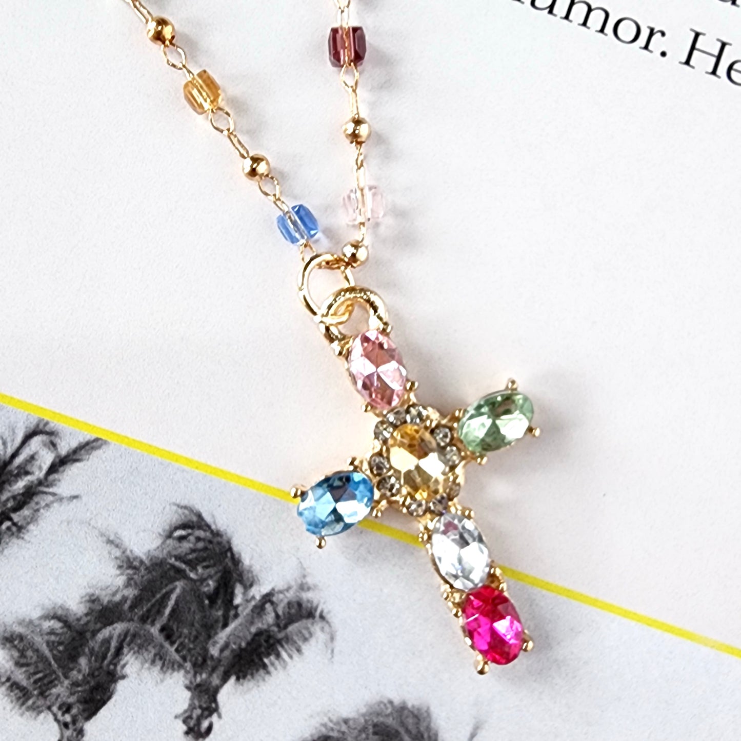 The Mosaic Cross Necklace