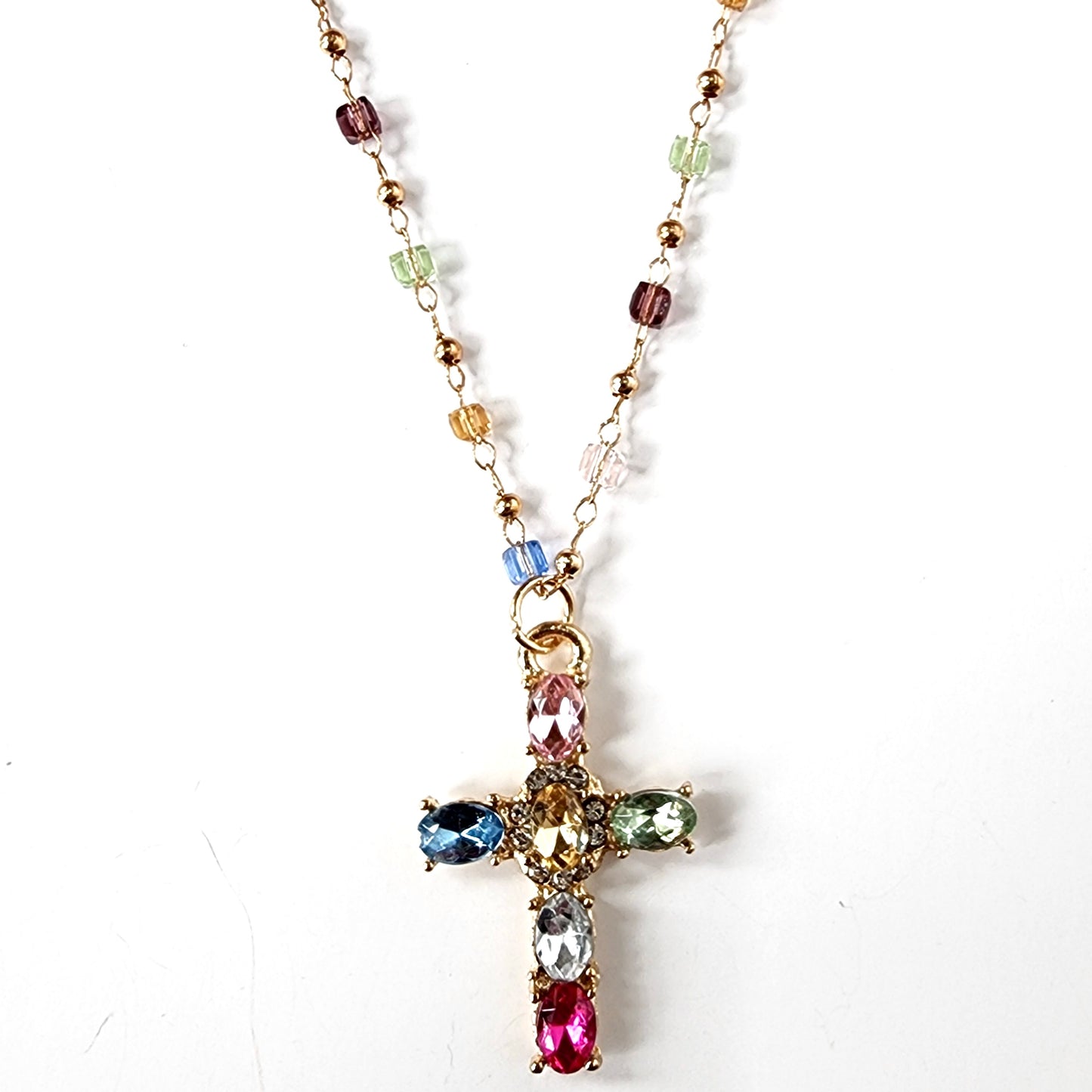 The Mosaic Cross Necklace