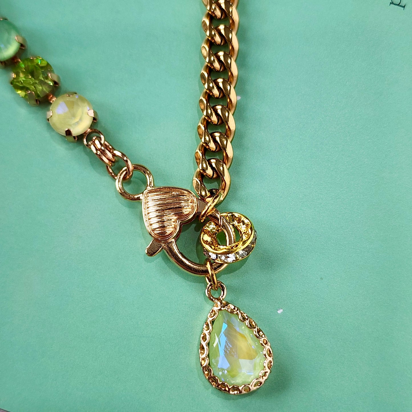 Sea-glass Crystal Necklace