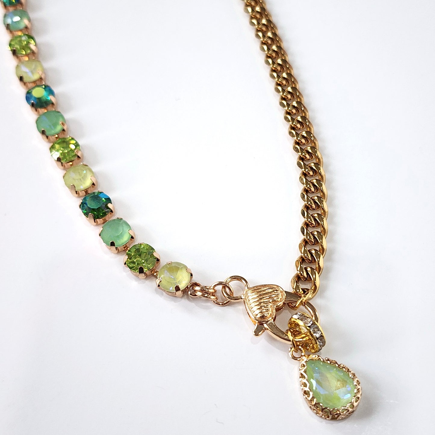 Sea-glass Crystal Necklace