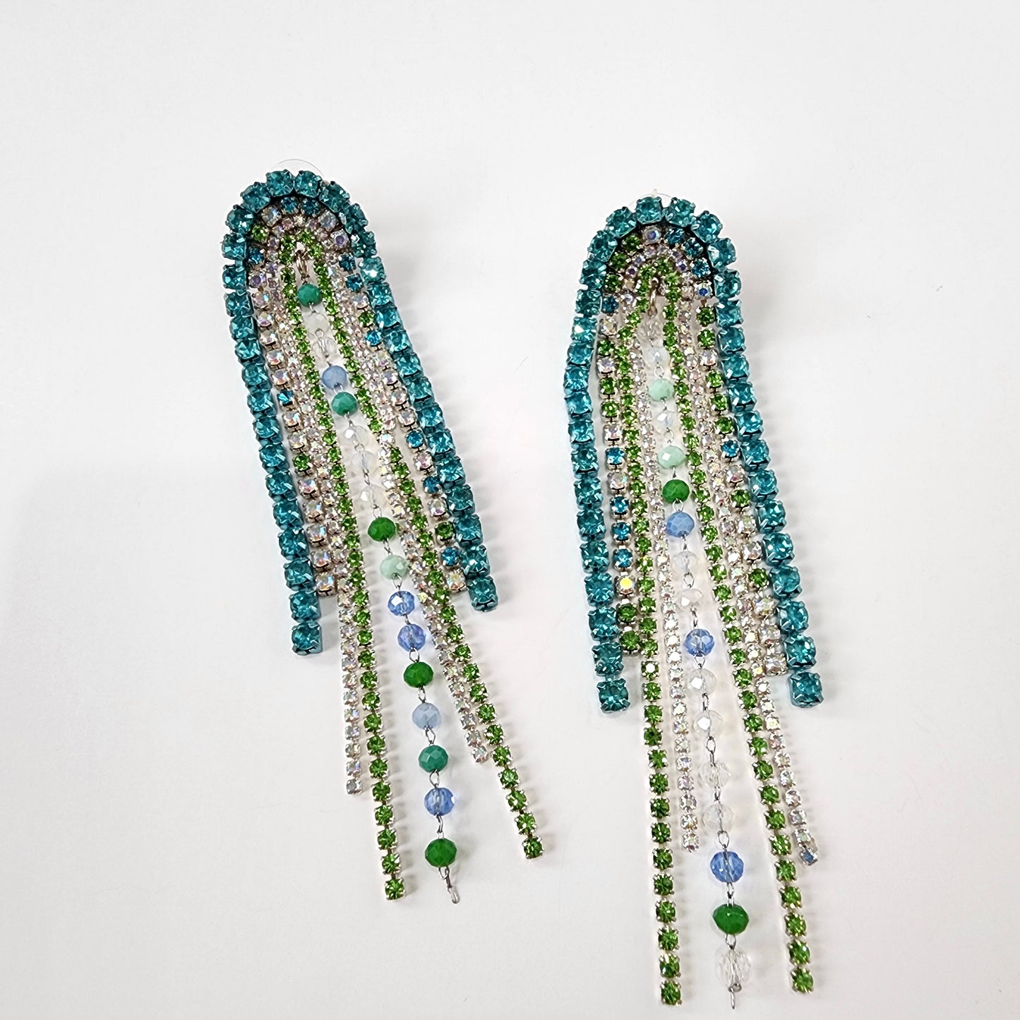 Seaglass Crystal Earrings -The Muse Collection