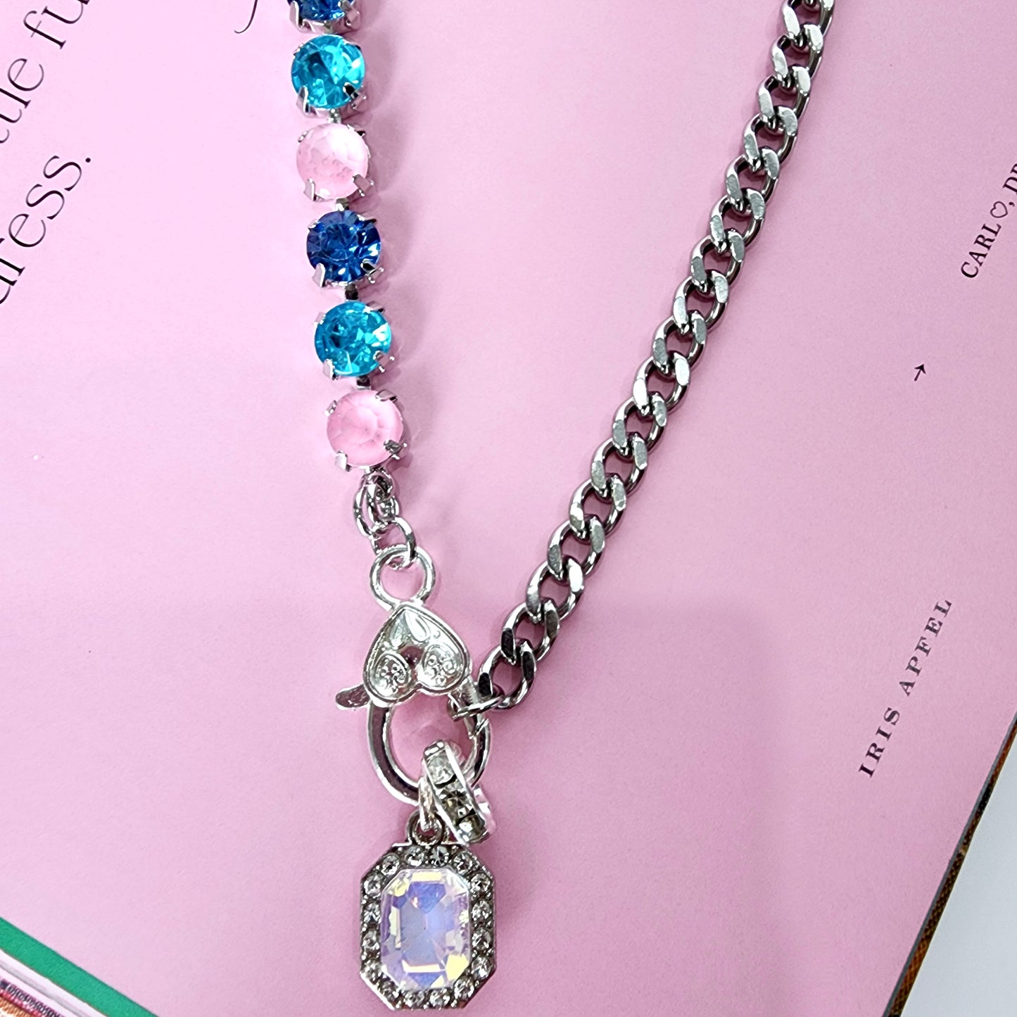 Cotton Candy Sparkle Necklace