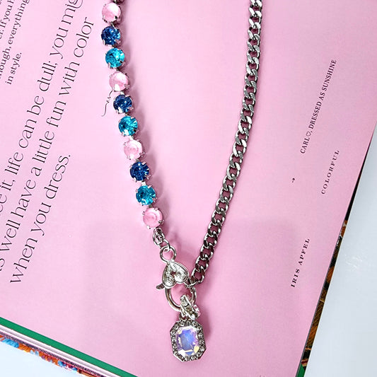 Cotton Candy Sparkle Necklace