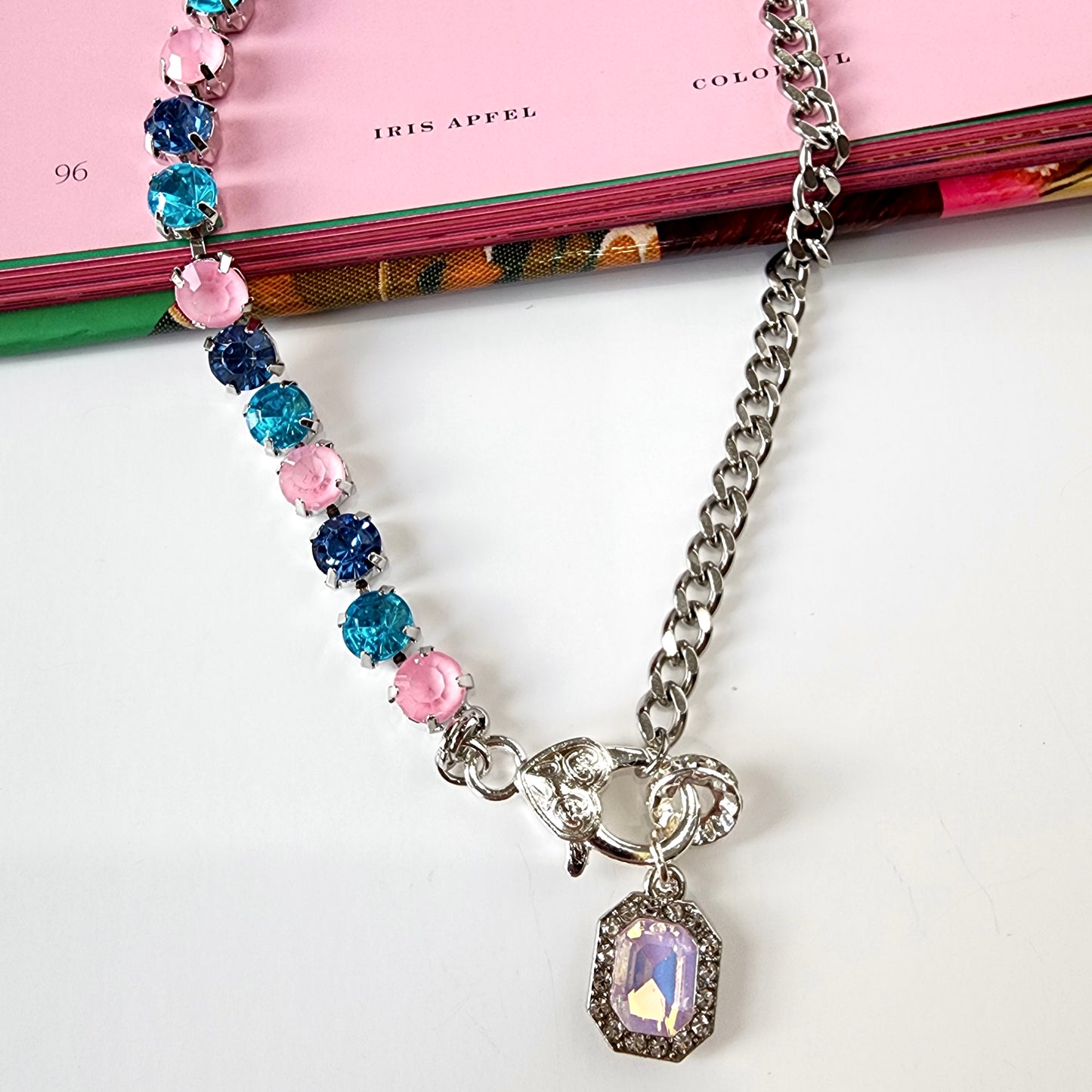 Cotton Candy Sparkle Necklace