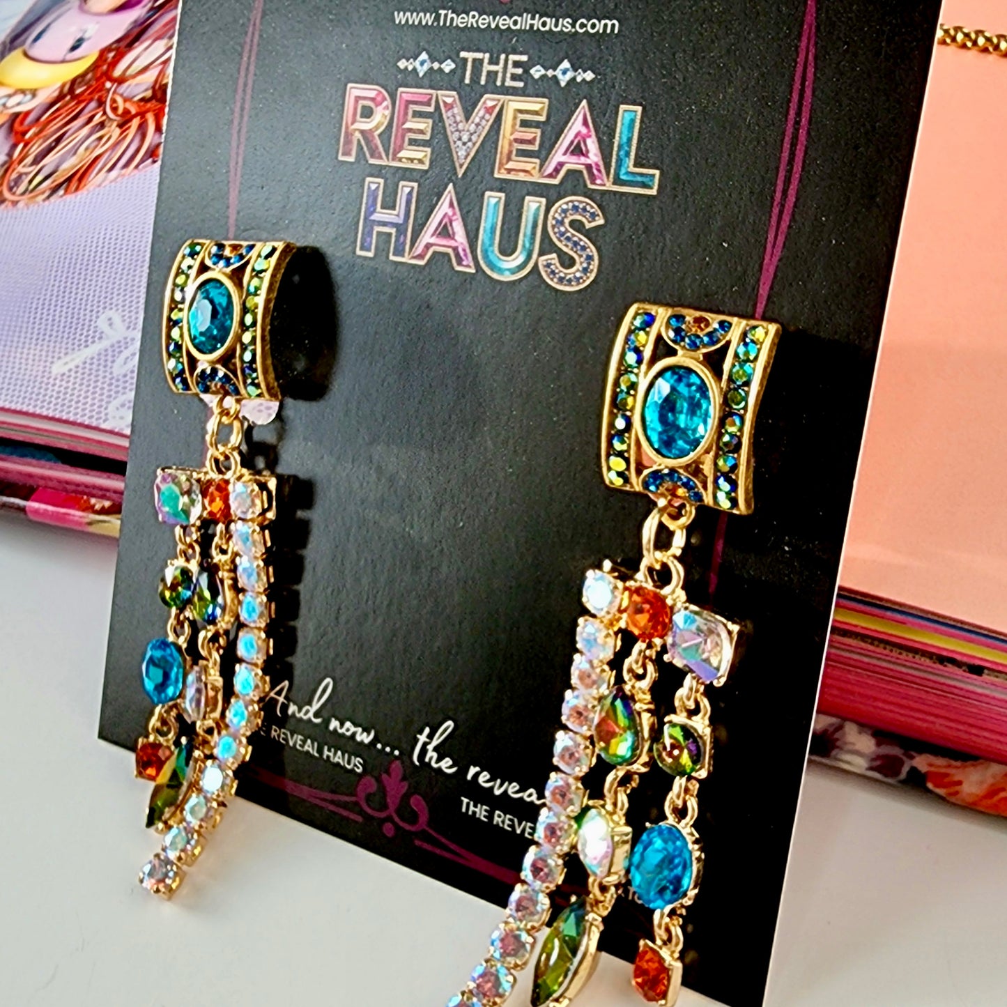Maximalist Icon Earrings- Aqua