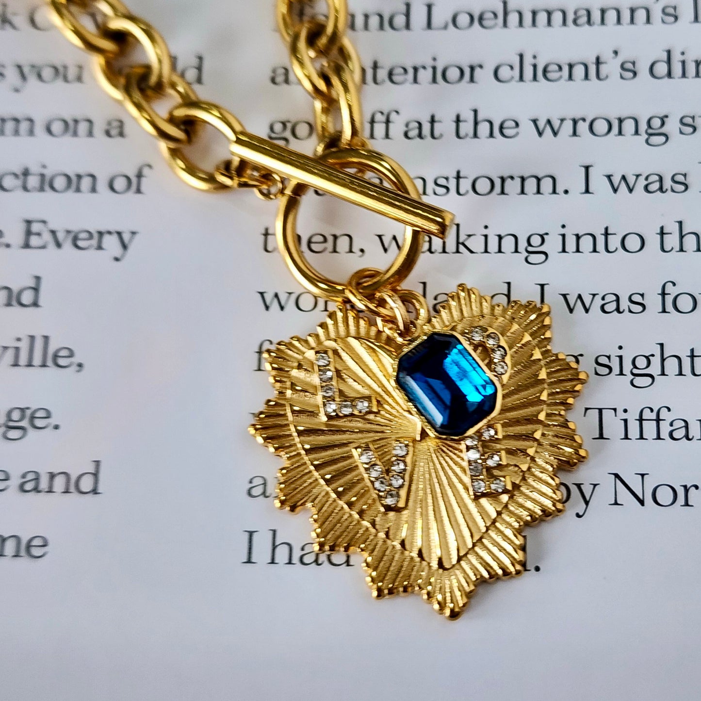 The Lovers Necklace-Azure