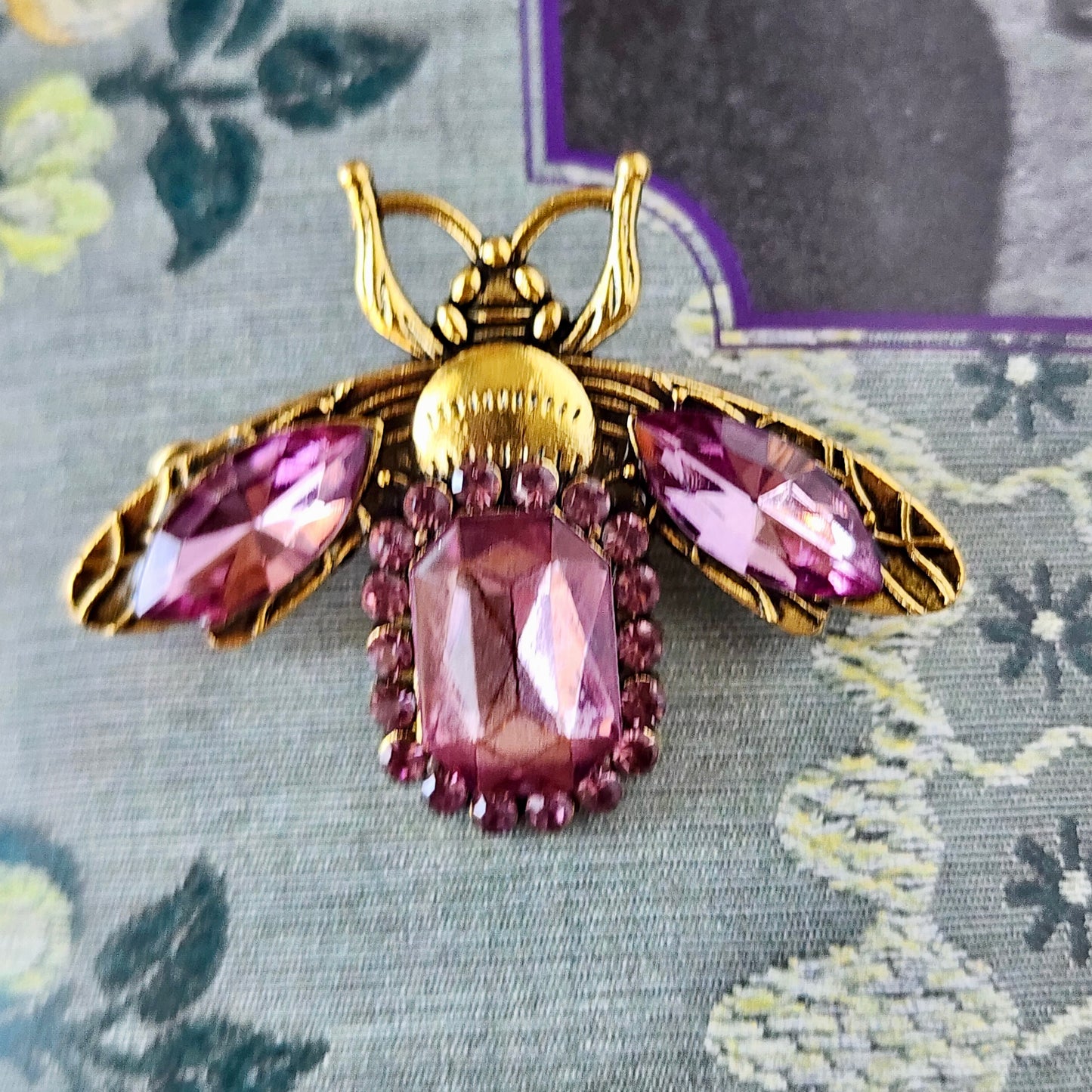 Crystal Bee Brooch
