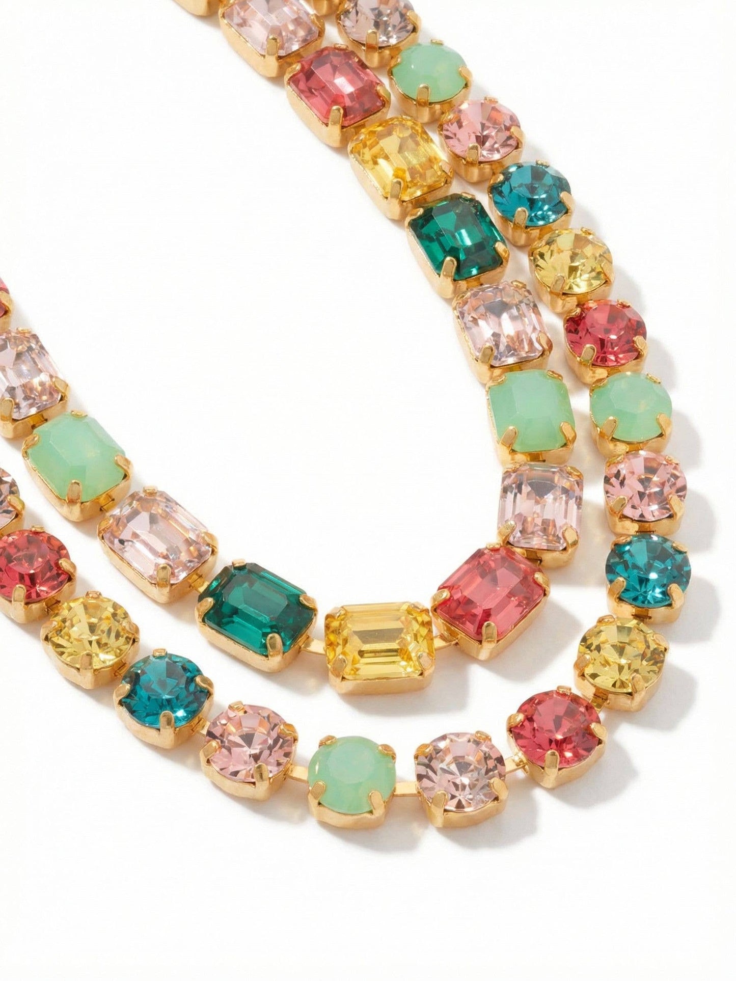 Marci Tennis Crystal Necklace Vibrant by Sorrelli