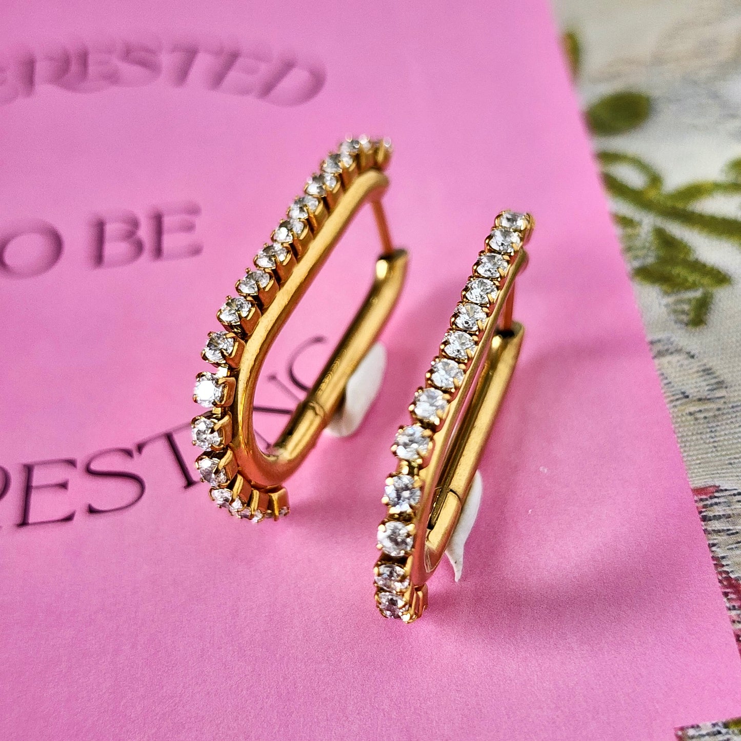 Afterglow Crystal Earring Hoops