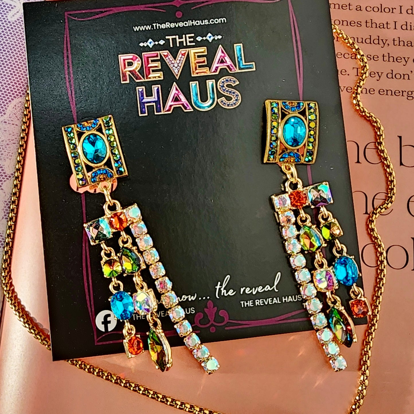 Maximalist Icon Earrings- Aqua