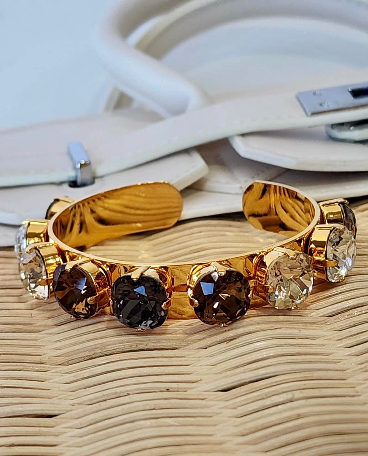 The Sable Crystal Cuff Bracelet