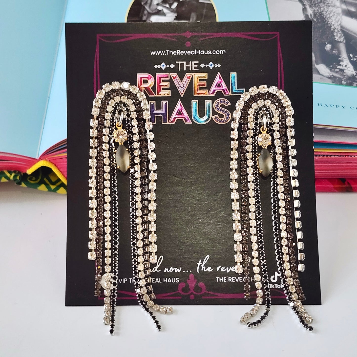 Midnight Soirée Crystal Earrings The Muse Collection